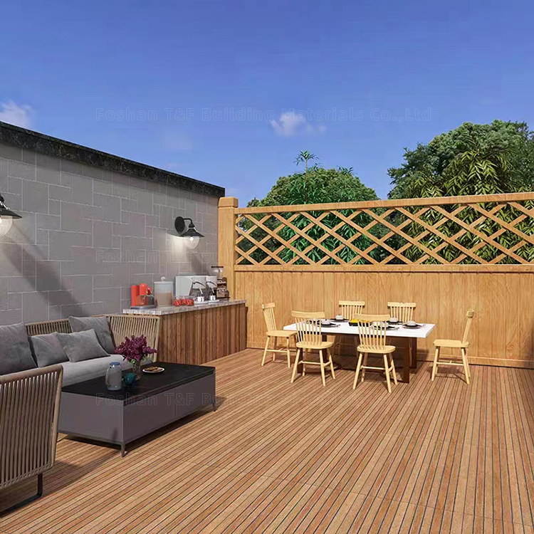 Matt Outdoor Porcelain Wooden Tiles for Balcony Terrace Floor Wood Looking Outdoor Porcelain Wall Tile