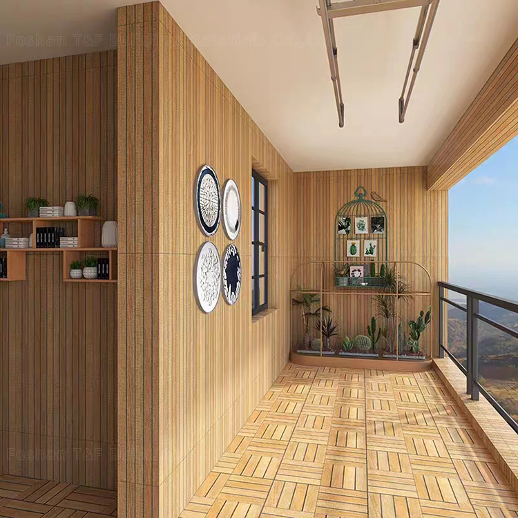 Matt Outdoor Porcelain Wooden Tiles for Balcony Terrace Floor Wood Looking Outdoor Porcelain Wall Tile