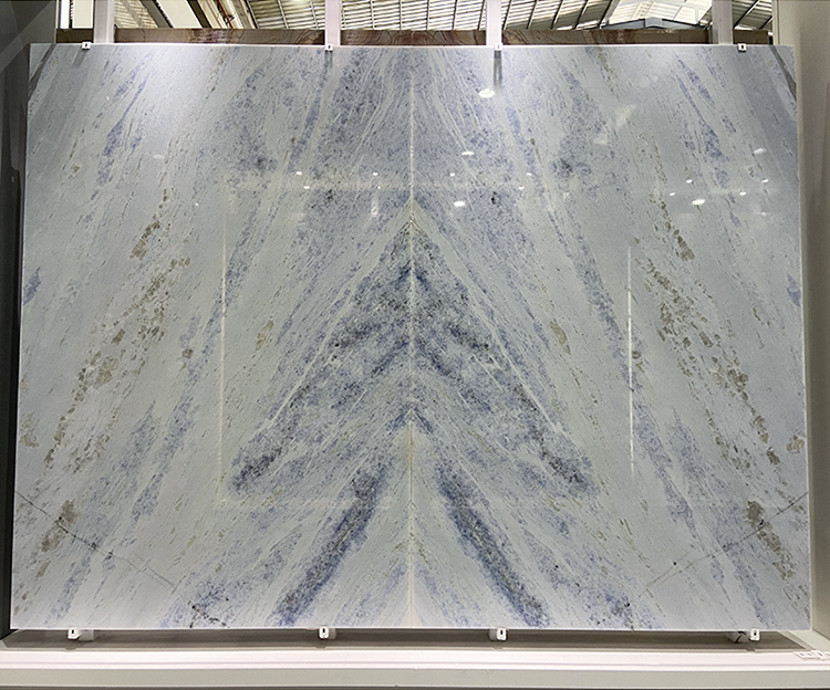 Brazil Luxury Crystal Blue Natural Marble Floor Countertop Stone Wall Big Polished Quartzite Granite Slab Tile