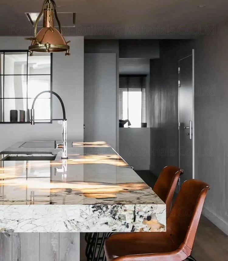 Brazil Luxury Crystal Blue Natural Marble Floor Countertop Stone Wall Big Polished Quartzite Granite Slab Tile