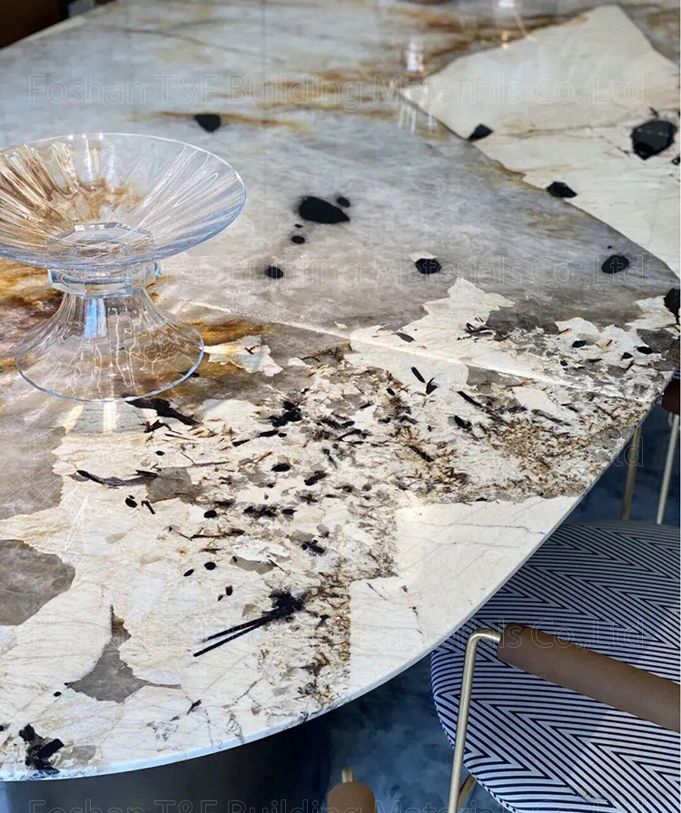 Brazil Luxury Crystal Blue Natural Marble Floor Countertop Stone Wall Big Polished Quartzite Granite Slab Tile