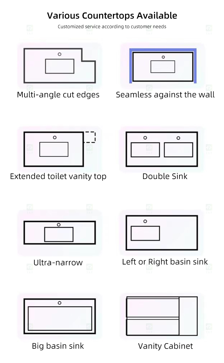 Modern Simple Design Bath Wall Mounted Bathroom Mirrored Vanity Cabinet With Ceramic Sink