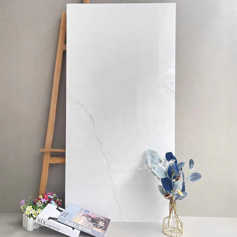 600*1200 750x1500 Gloss Porcelain Polished Glazed Gold Vein White Floor Wall Marble Look Slab Tiles