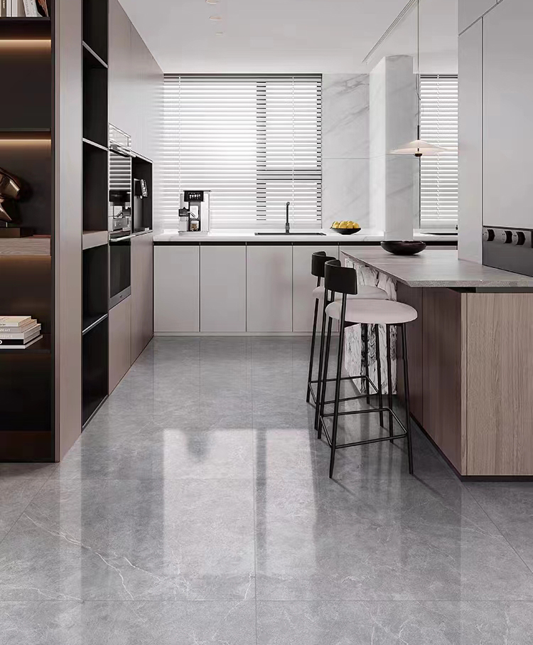 600*600mm Grey Ceramic Porcelain Marble Polished Glazed Wall Floor 60x60 Tiles for Floor