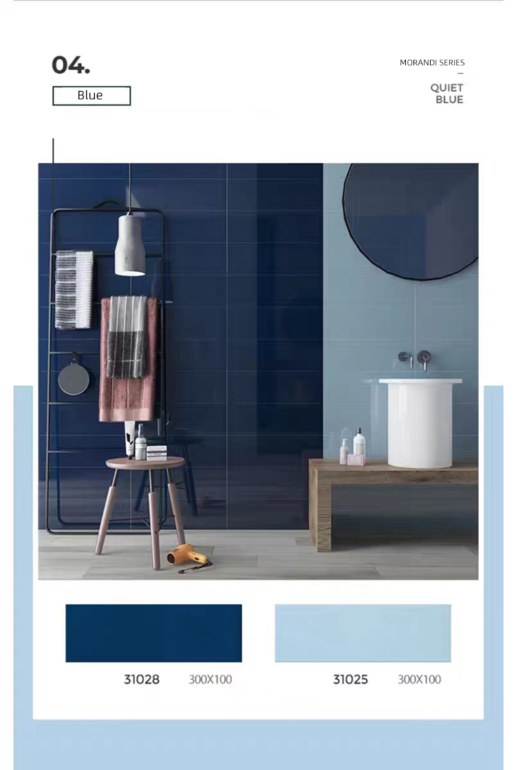 65*200 75*300 100*300 150*300mm Colorful Small Glossy Matt Glaze Handmade Ceramic Wall Tiles