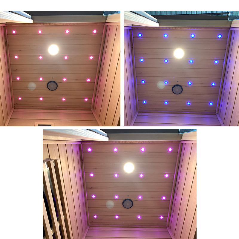 Customized 1-2 Person Far Infrared Sauna Room With Smart Control Panel Traditional Indoor Wooden Sauna Hammam