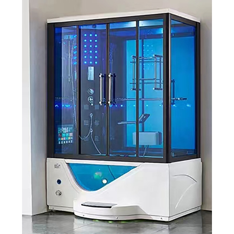 Factory Price Complete Whirlpool Massage Standing Bathroom Shower Cabinet Hammam Steam Bath Cabin Room