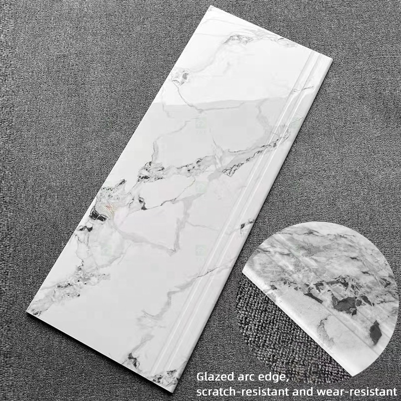470X1200mm Porcelain Marble Stair Step Tiles Modern Luxury 470*1200 Non Slip Porcelain Ceramic Tile for Stairs Step