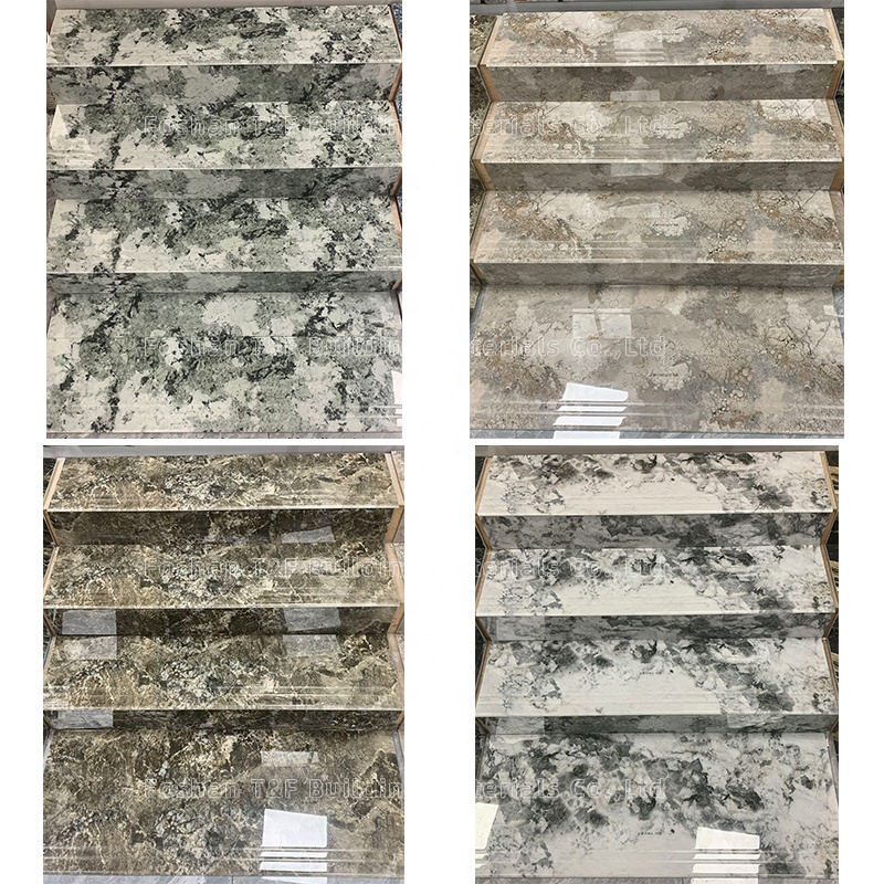 470X1200mm Porcelain Marble Stair Step Tiles Modern Luxury 470*1200 Non Slip Porcelain Ceramic Tile for Stairs Step