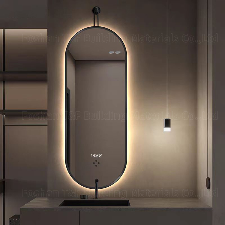 Arch Oval Bathroom Anti Fog Smart Mirror Illuminated Led Vanity Mirror for Hotel Bathroom Project