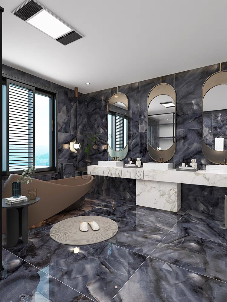 Foshan Porcelanato 60x120 Natural Jade Onyx Marble Stone Look Design Ceramic Floor Glossy Porcelain Tiles