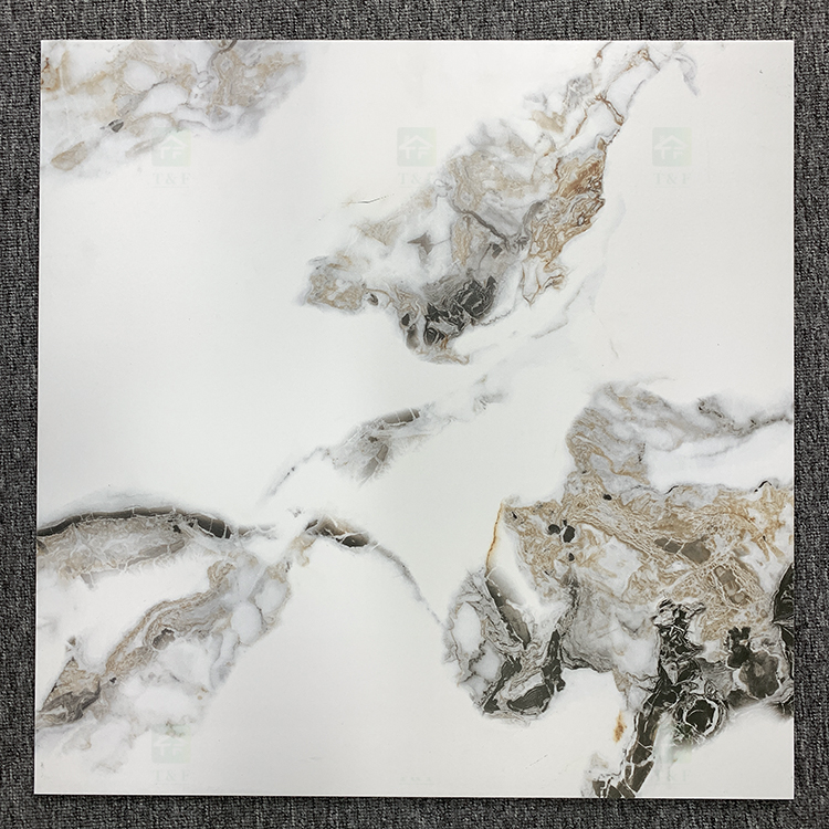 Top Quality 600x600 Indoor Luxury Ceramic Floor Porcelain White Marble Tiles With Matte Surface
