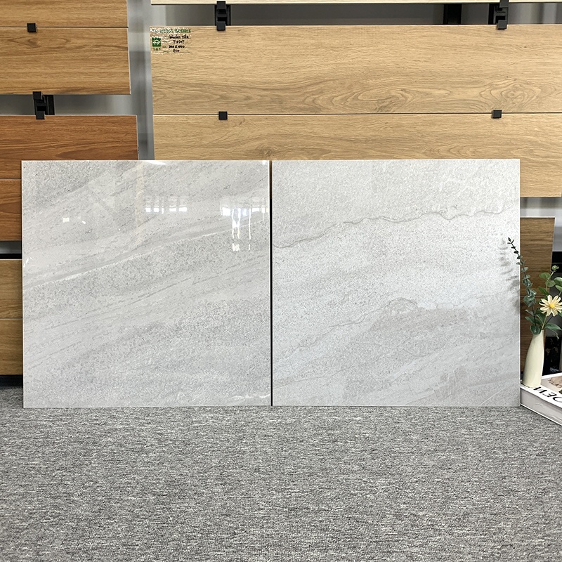 Latest Design 24x24 24x48 Modern Gray Floor Ceramic Tile for Floor 60x60 Marble-look Porcelain Wall Tiles