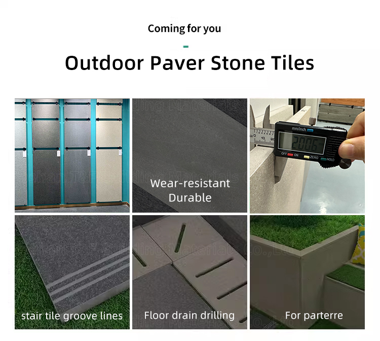 2cm 60x120 20mm 600x1200 Rustic Concrete Paving Garden Patio Stone Floor Tiles Design Pavers Outdoor
