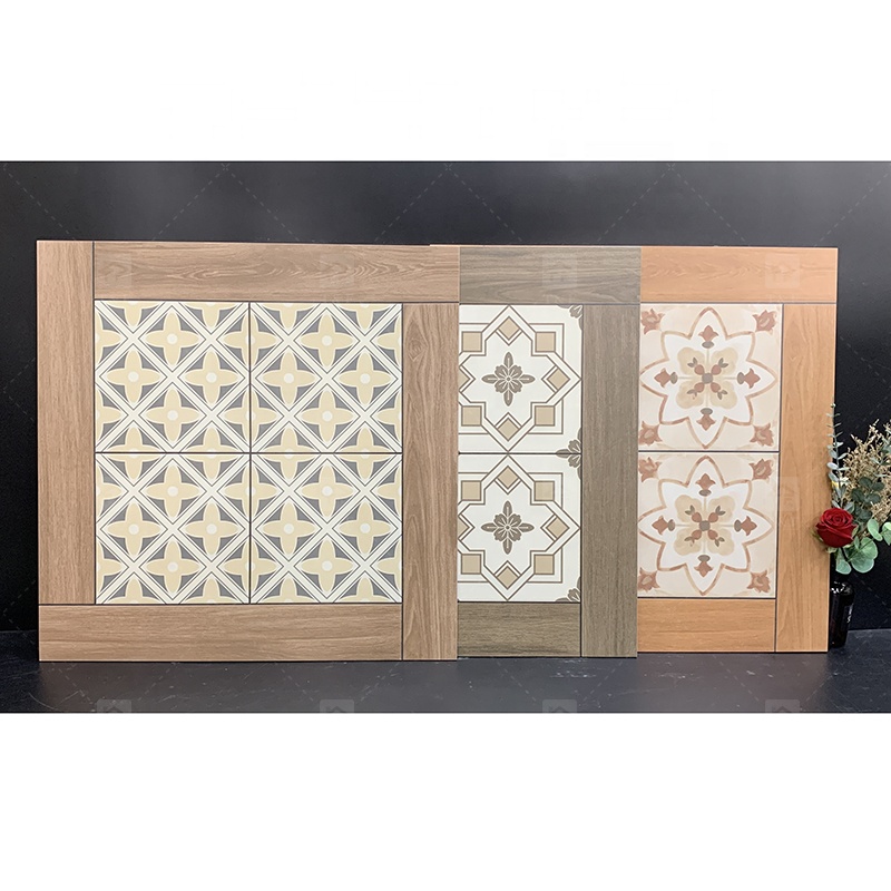 Full Body 600*600 Interior Wooden Flower Pattern Porcelain 60 by 60 Matte Glazed Rustic Floor Tiles for Living Room