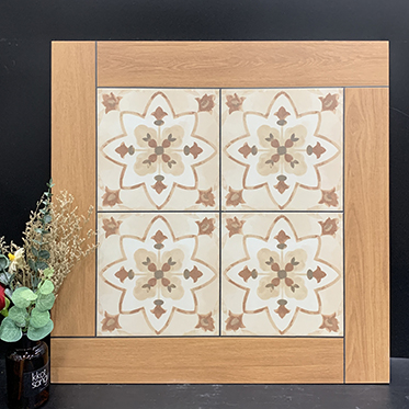 Full Body 600*600 Interior Wooden Flower Pattern Porcelain 60 by 60 Matte Glazed Rustic Floor Tiles for Living Room