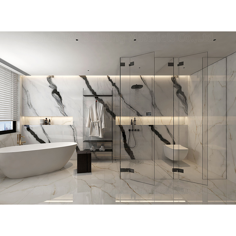 Modern Luxury 600x1200 Panda White Marble Stone Look Polished Glazed Slab Carreaux Mabre Wall Floor Tiles