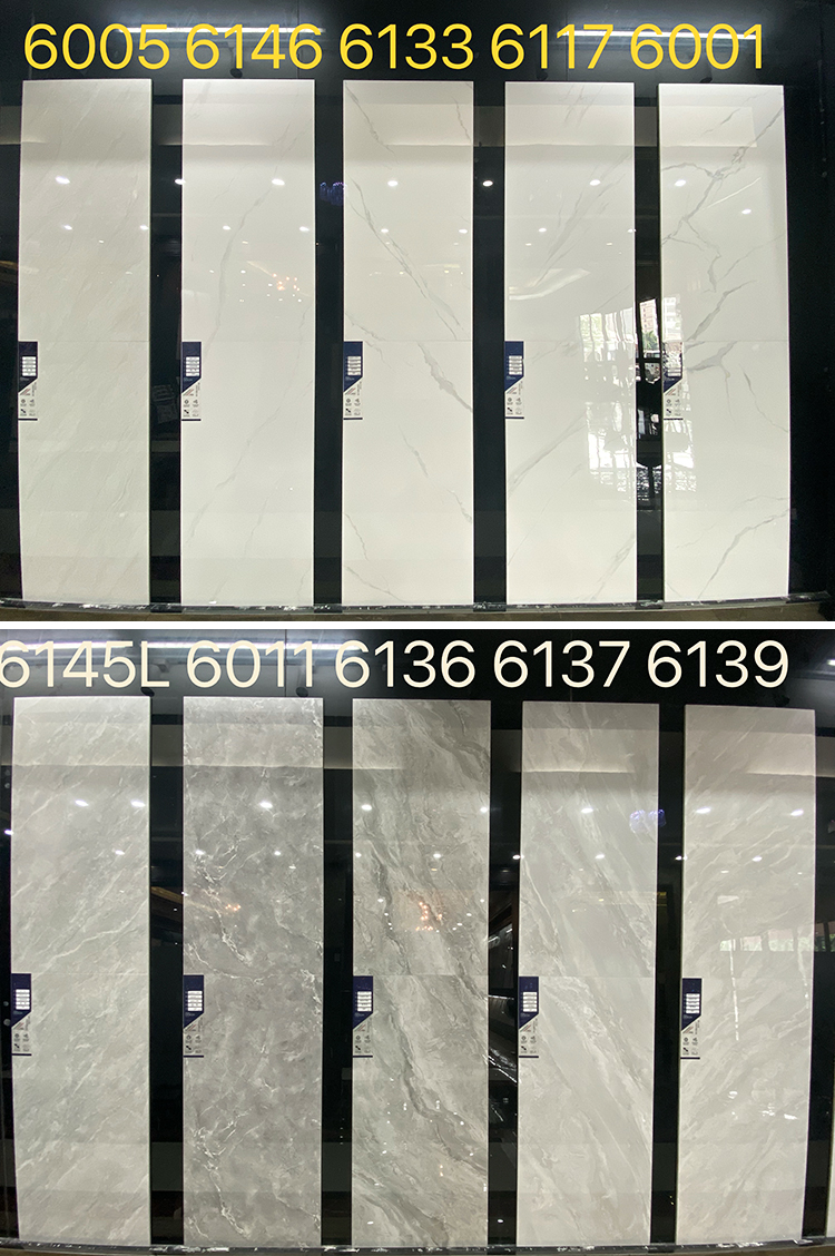 Modern Luxury 600x1200 Panda White Marble Stone Look Polished Glazed Slab Carreaux Mabre Wall Floor Tiles