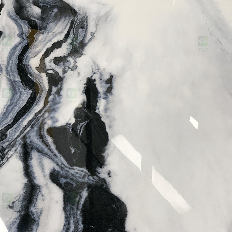 Modern Luxury 600x1200 Panda White Marble Stone Look Polished Glazed Slab Carreaux Mabre Wall Floor Tiles