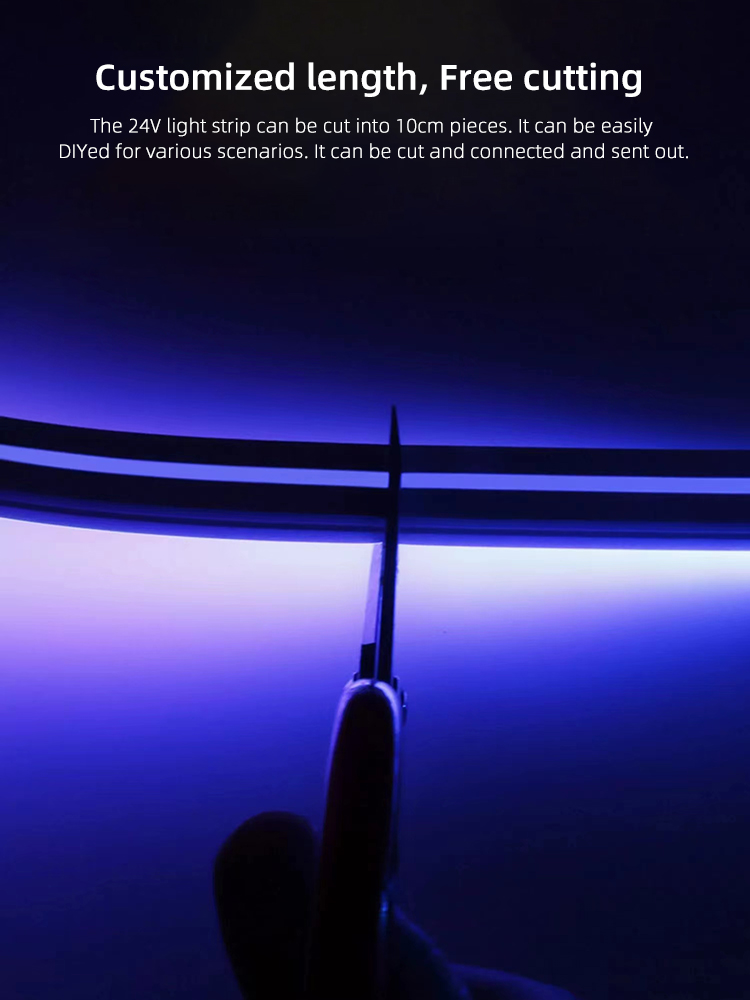 Custom 12V 24V Flexible Waterproof Indoor Silicone Flex 2835 LED Neon Rope Strip Light for Outdoor Home Decoration