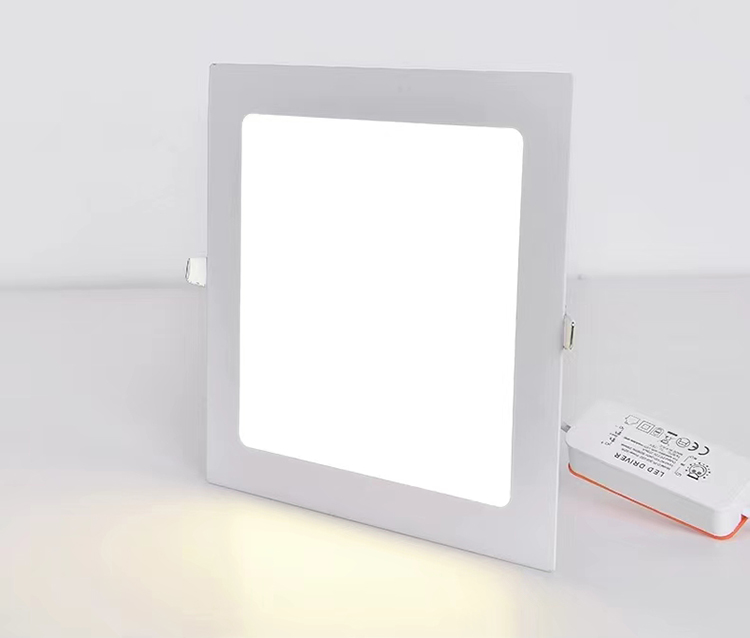 High Quality Ultra Thin Square 3W 6W 9W 12W 18W 24W Aluminum Recessed LED Panel Light for Home Office Ceiling