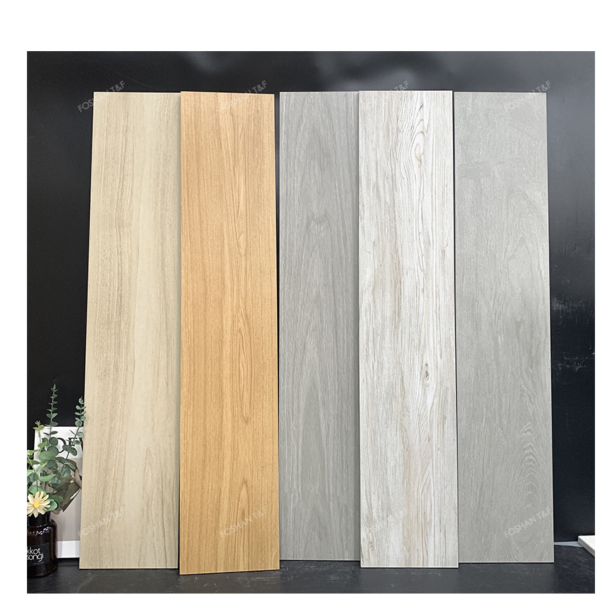 200*1000mm Full Body Porcelain Wood Plank Indoor Carrelage Hotel House Home Wooden Floor Tiles