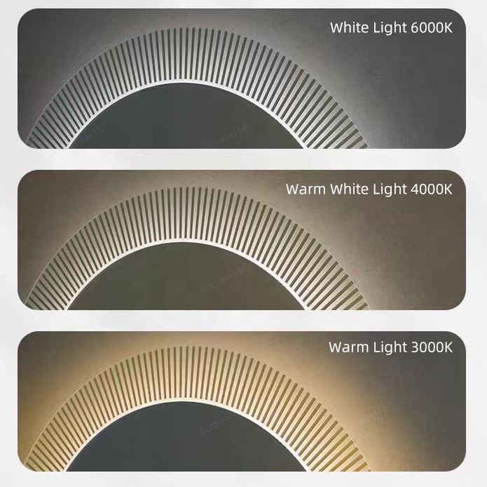 New Round Smart Touch Switch Screen Illuminated Led Wall Mounted Anti-Fog Bathroom Mirror with Light