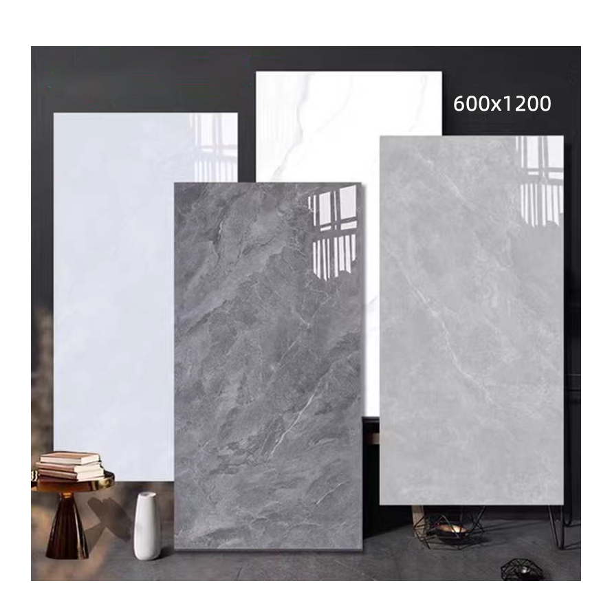 Modern High Gloss Carrelage 600x1200mm Porcelain Polished Glazed Slab for Floor and Wall Tile