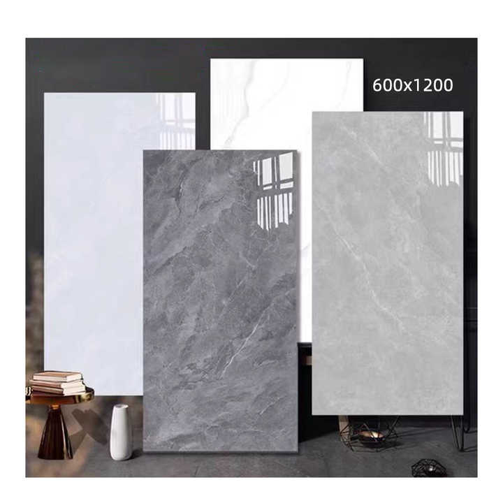 Modern High Gloss Carrelage 600x1200mm Porcelain Polished Glazed Slab for Floor and Wall Tile