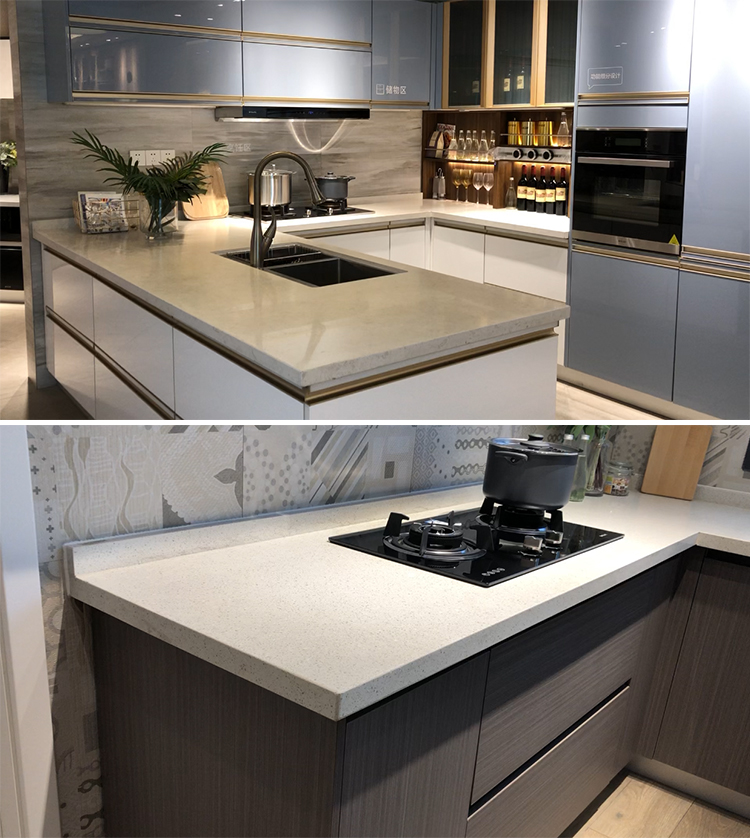 1600*3200*20mm Quartz Slabs Calacatta White Bathroom Vanity Sink Table Counter Top Kitchen Countertop Quartz Stone Slab