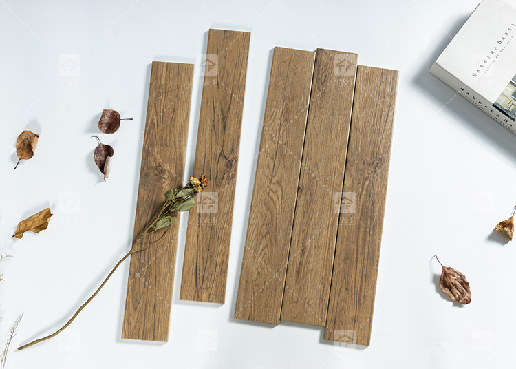 New Arrival 75x479mm Simple Modern Small Size Living Room Bedroom Antique Wood Finish Tiles