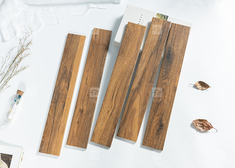 New Arrival 75x479mm Simple Modern Small Size Living Room Bedroom Antique Wood Finish Tiles