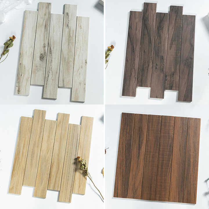 New Arrival 75x479mm Simple Modern Small Size Living Room Bedroom Antique Wood Finish Tiles