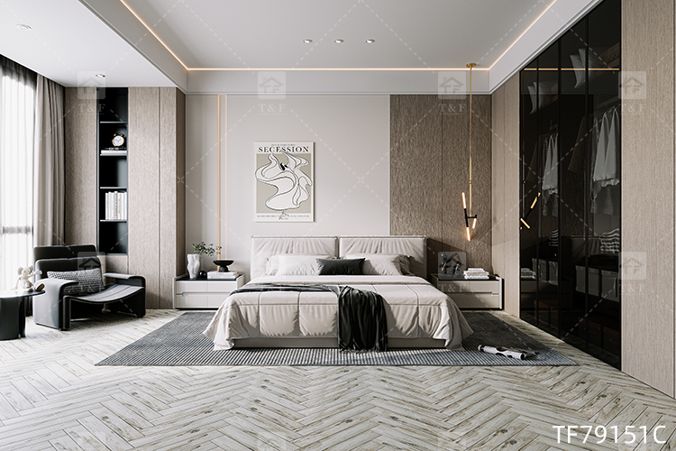 New Arrival 75x479mm Simple Modern Small Size Living Room Bedroom Antique Wood Finish Tiles