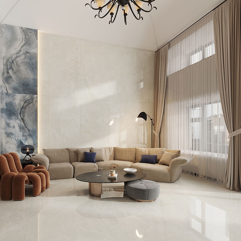 Hot Sale 750x1500 Luxury Onyx Carrelage Sol Marbre Tiles for Interior Wall Glazed Porcelain Floor Marble Tile
