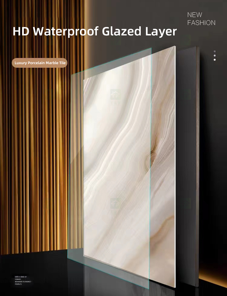 Hot Sale 750x1500 Luxury Onyx Carrelage Sol Marbre Tiles for Interior Wall Glazed Porcelain Floor Marble Tile