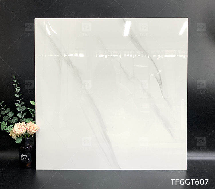 Hot Sale 60x60 Carrelage Carreaux De Sol White Marble Porcelain Polished Glazed Wall Floor Tile