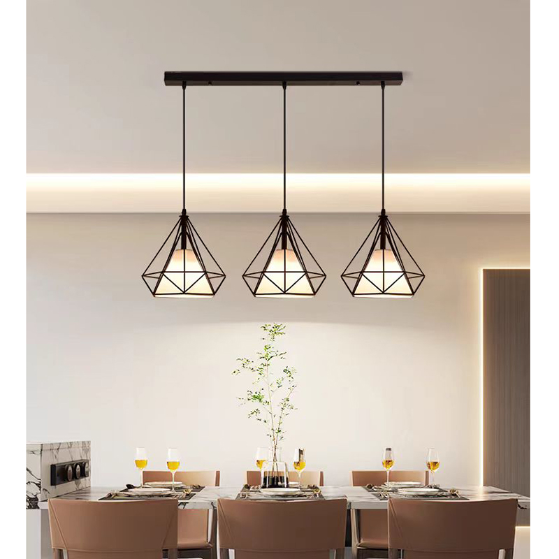 Modern LED Pendant Lamp Light for Dinning Room Iron Villa Hotel Kitchen Hanging Light Fixture Chandeliers Ceiling