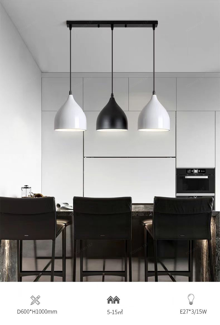 Modern LED Pendant Lamp Light for Dinning Room Iron Villa Hotel Kitchen Hanging Light Fixture Chandeliers Ceiling