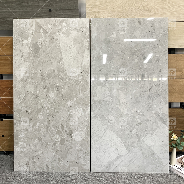 Modern Anti Slip 60x60 Cm Living Room Non-Slip Floor Tile Mall Grey Matte Floor Tile