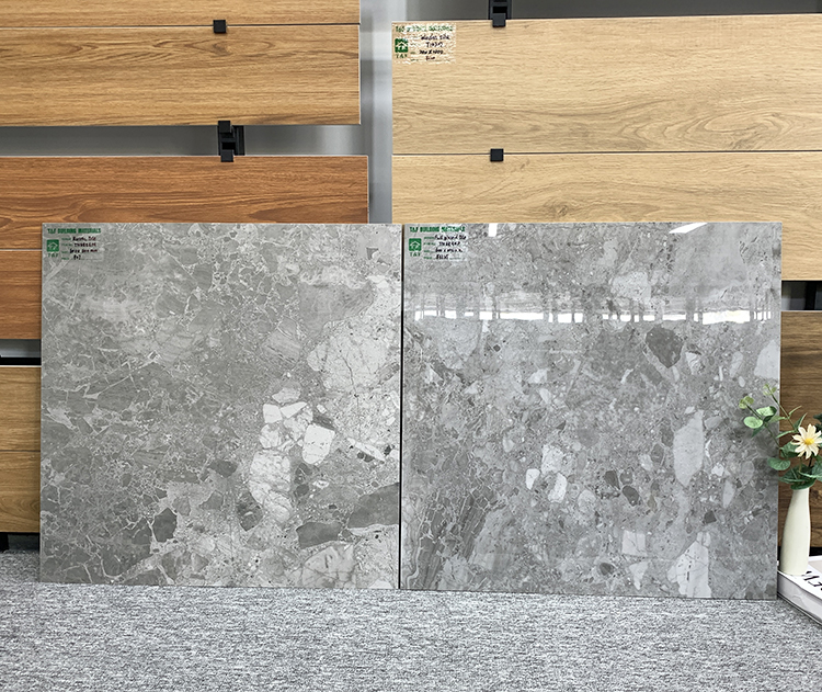 Modern Anti Slip 60x60 Cm Living Room Non-Slip Floor Tile Mall Grey Matte Floor Tile
