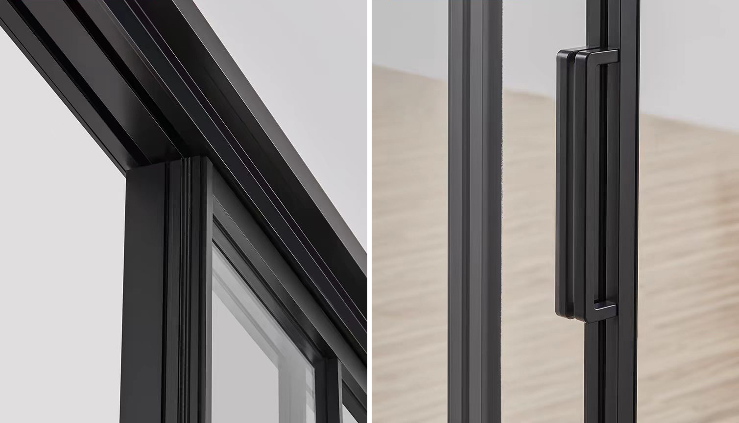 High Quality Aluminum Sliding Glass Door Porte Coulissante for Living Room Kitchen Bathroom Sliding Patio Doors