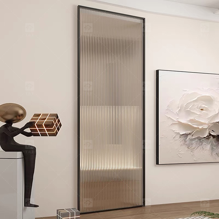 Hot Selling Luxury Simple Kitchen Toilet Polished Aluminum Bathroom Doors With Glass