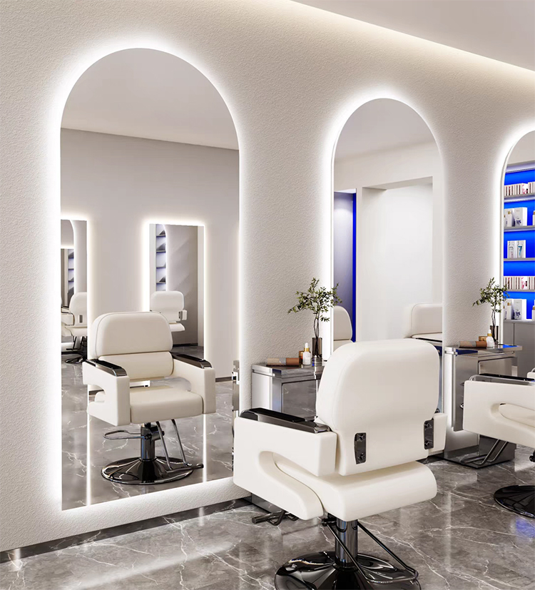 Custom Arch Mirror Full Length Frameless Barber Dressing Smart Miroir Led Full Body Wall Mirror With Led Light