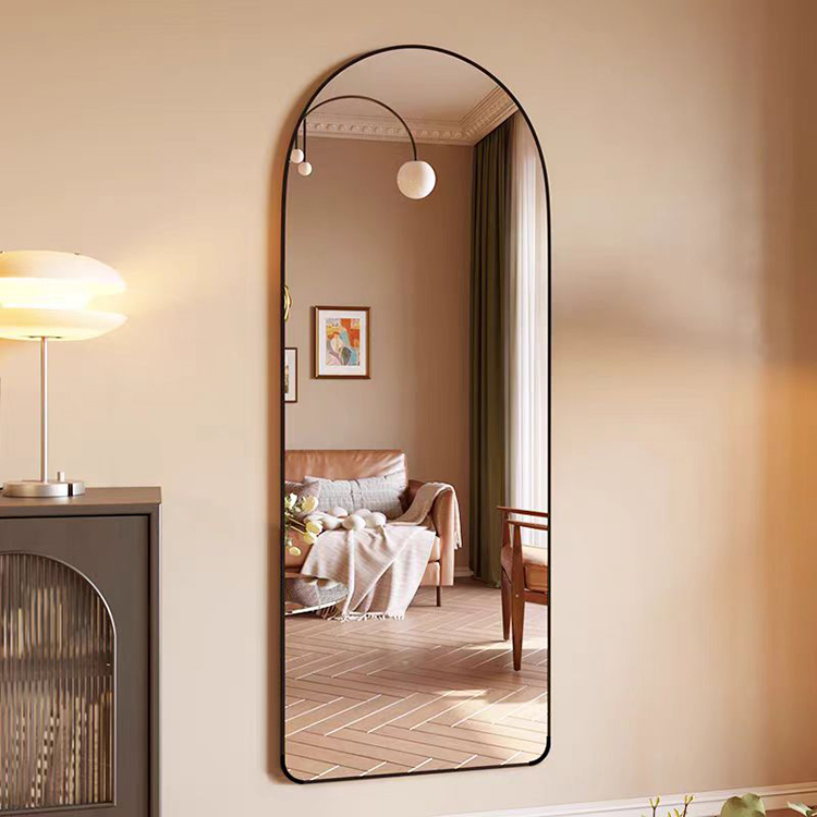 Custom Arch Mirror Full Length Frameless Barber Dressing Smart Miroir Led Full Body Wall Mirror With Led Light