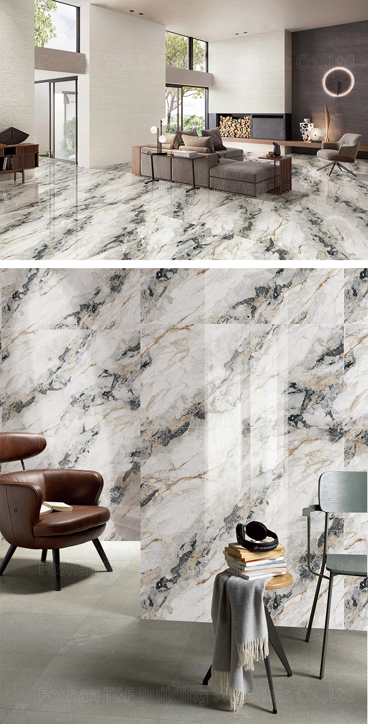 Luxury Marble Tile 60x120 Carreaux Sol Bathroom Living Room Glazed Polished Porcelain Wall Floor Tiles