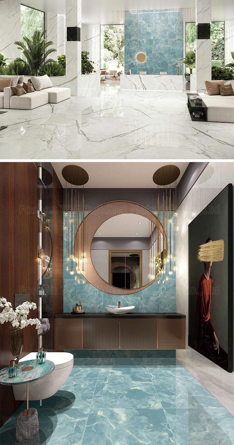 Luxury Marble Tile 60x120 Carreaux Sol Bathroom Living Room Glazed Polished Porcelain Wall Floor Tiles