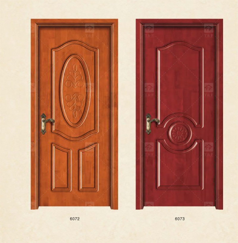 Wholesale High Quality Solid Wood Door for Apartments Door with Unique Style