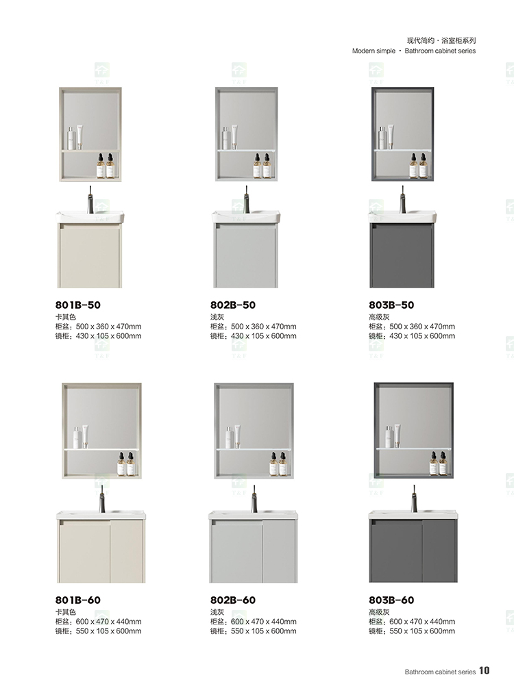 Project Wholesale Single Plywood Wall Floating Bathroom Vanity Cabinet With Ceramic Sink and Mirror