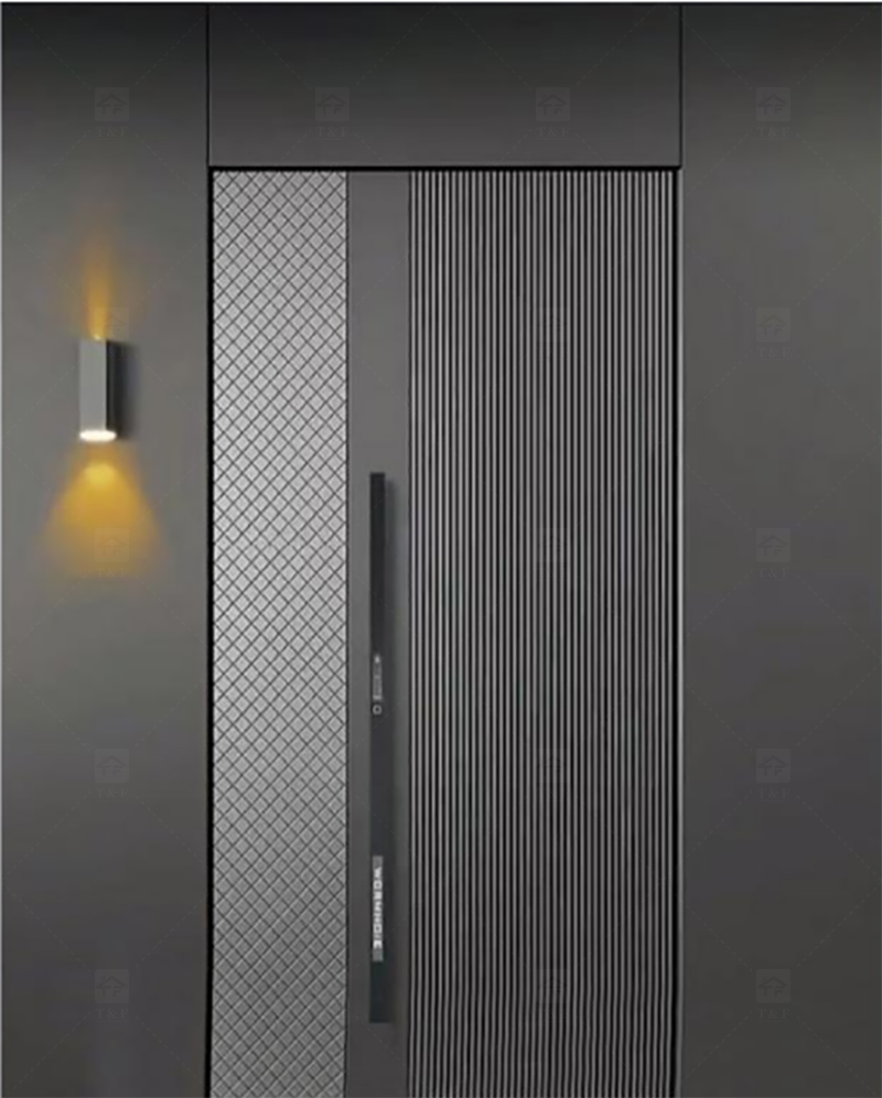 Modern Design Villa Stainless Steel High Quality Residential Security Door